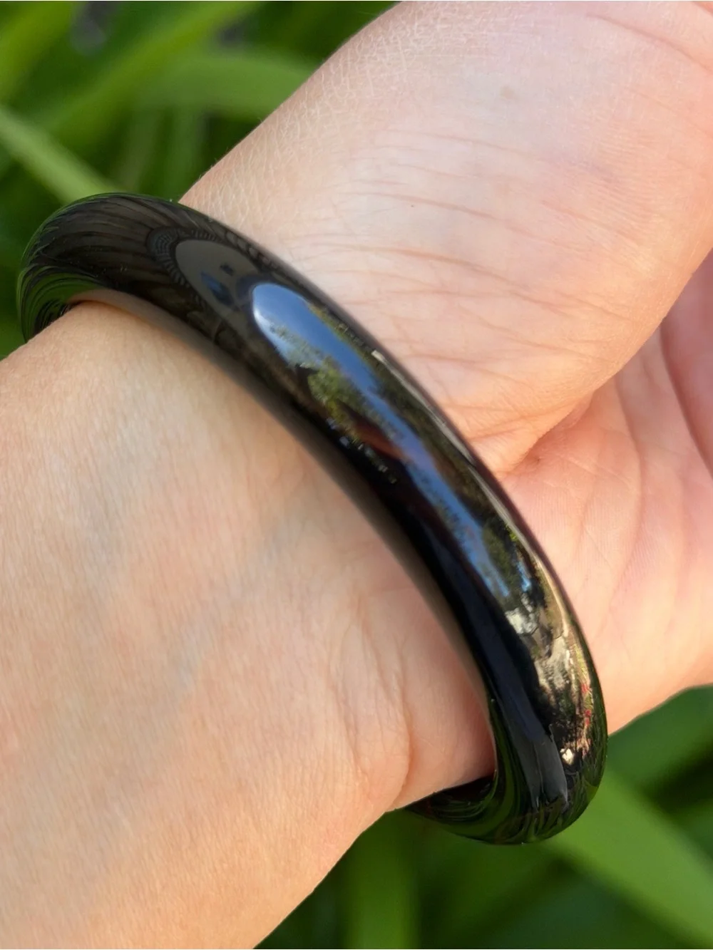 60mm inner diameter black onyx bangle 1826